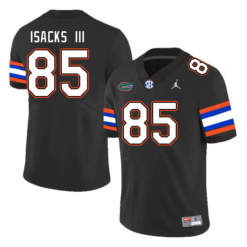 Men #85 Scott Isacks III Florida Gators College Football Jerseys Stitched-Black